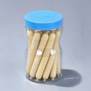 Bocaux en plastique PET à large ouverture certifiés BRC, qualité alimentaire, vides, pour poudre de protéines, capsules, vitamines, compléments alimentaires - Product Image 2