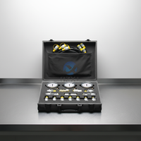Kit d'outils de test de manomètre hydraulique XY XZTK-60MC pour réparations de machines, avec raccords rapides et assemblages de flexibles de test
