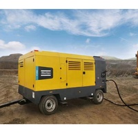 Compresor de aire de tornillo con ruedas, V900, V1200, X1300, Y1300, Y1200, Atlas, Copco