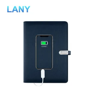LANY Wireless Charging Note Book Power Bank Notebook Multifunctional 8000mah Power Bank Latest Edition Binder Spiral Diary Book