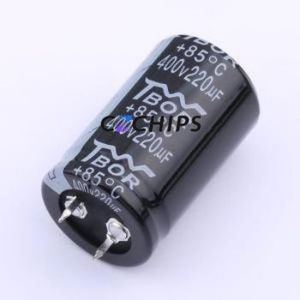 ตัวเก็บประจุอิเล็กโทรไลต์อะลูมิเนียมแบบ Snap-in รุ่น CK221MOH40B ชนิด Through-hole (THT) ขนาด D25xL40 มม. 220uF 400V - Product Image 1