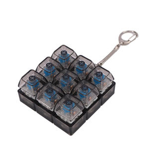 Creative Style <b>Light</b> <b>up</b> <b>Keyboard</b> Fidget Clicker Toy Plastic Stress-relief Nine-grid Pendant Luminous Fingertip Button Toy - Product Image 3