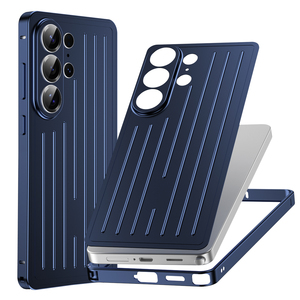 Coque de téléphone portable en alliage d'aluminium antichoc avec motif de bagage magnétique de la série Alloy Travel et cadre givré pour S26 Ultra - Product Image 6