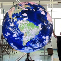 Écran sphérique LED personnalisé pour intérieur et extérieur P1 P2 P2.5 P3 P4 Diamètre du globe Affichage LED de la sphère en forme d'écran