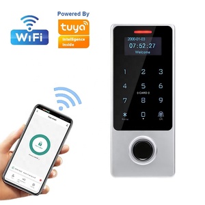 Tuya ứng dụng kiểm soát không thấm nước thông minh khóa kiểm soát truy cập đầu đọc vân tay RFID kim loại trường hợp Proximity thẻ đứng một mình ngoài trời - Product Image 1