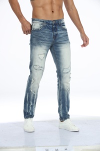 Pantalones vaqueros rectos para hombre, jeans de alta calidad, venta directa de fábrica - Product Image 2
