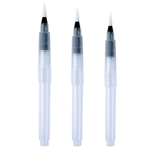 Mini Watercolor Brush <b>Pen</b> Water Paintbrush with <b>Refillable</b> Reservoir, Assorted Brush Tips - Product Image 1