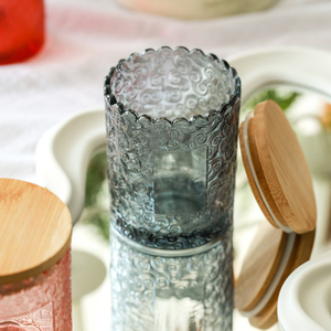 ขวดแก้วทรงกลมสำหรับเทียนหอม ขนาด 8 ออนซ์ 10 ออนซ์ คอลเลคชั่นฤดูใบไม้ร่วง พร้อมฝาปิด ทร<span class=keywords><strong>ง</strong></span>กระบอก สีสันสวย<span class=keywords><strong>ง</strong></span>าม สำหรับเทศกาลอีสเตอร์ - Product Image 3