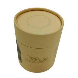 Boîte cylindrique en carton Tube rond en carton avec couvercle - Product Image 1