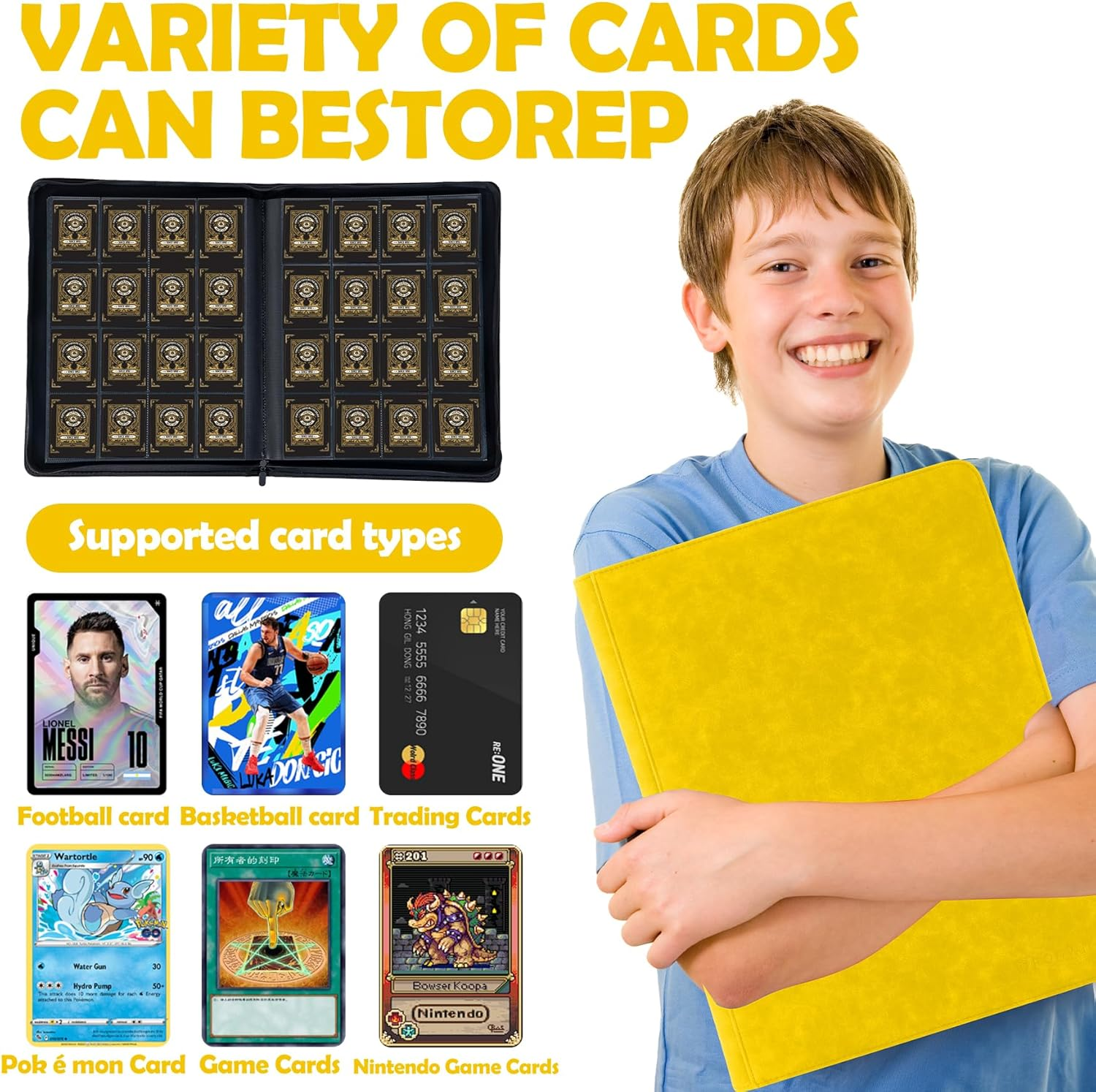 MIO Customized 1024+ Pockets Trading Card Binder - 16-Pocket Album MIO Customized 1024+ Pockets Trading Card Binder - 16-Pocket Album