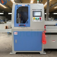 Máquinas de sierra circular horizontal automática de alta eficiencia para corte transversal de madera con control PLC y precisión de 0.3 mm para sierras de paneles de madera