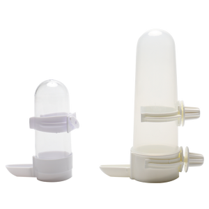 Mangeoire à oiseaux en plastique écologique 90/200ml Distributeur d'eau pour perroquet Bol à nourriture à boire anti-éclaboussures Fournitures pour oiseaux - Product Image 2