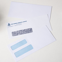 Enveloppes de sécurité personnalisées blanches à fermeture adhésive, enveloppes postales sans fenêtre en vrac, enveloppes pour factures de bureau