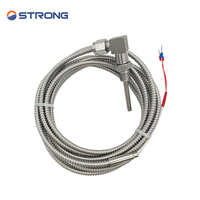Transmetteur de température OEM/ODM 4 fils PT100 RTD en acier inoxydable avec résolution IP65 0,1°C