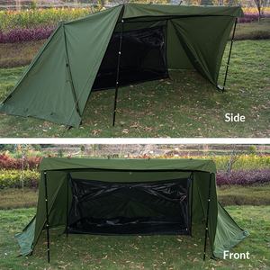 Tienda de Campaña para Acampar al Aire Libre, Impermeable, de Oxford, Modelo <span class=keywords><strong>Twin</strong></span> Peaks BC Park, de un Solo Nivel, para 2 Personas, Resistente al Viento, Ignífuga y con Protección Solar - Product Image 2