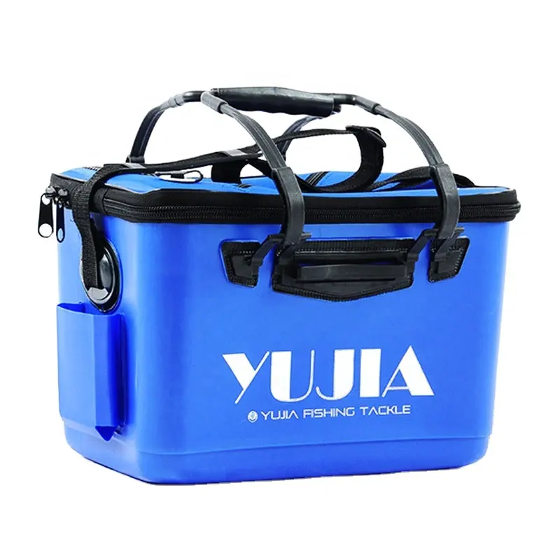 नई उत्पाद सफेद नारंगी नीला काला लाल foldable लाइव मछली बॉक्स निविड़ अंधकार ईवा नरम चारा बैग ईवा मछली पकड़ने के बैग