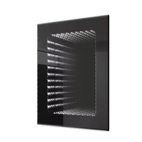 Miroir tunnel LED 3D à effet infini, lumineux et coloré, avec capteur tactile, haute qualité, pour maquillage et tendance TikTok