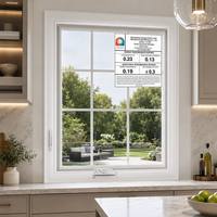 Ventana Abatible Manual de UPVC Impermeable con Tamaño Personalizable, Ideal para Balcón e Instalación en Pared Exterior