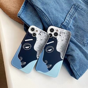 Tpu souple Imd L'art Abstrait Visage <span class=keywords><strong>Noir</strong></span> <span class=keywords><strong>Mat</strong></span> Housse de Téléphone Mobile Pour Iphone 13 Pro Max 12 11 13 pour sony xz3 - Product Image 2