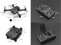 Mini quadricoptère DWI 2,4 GHz, meilleur cadeau, télécommande, plus petit drone avec chargeur et batteries, fonctionnalités Wi-Fi