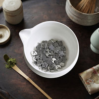 Conception personnalisée OEM ODM, tamis à matcha en métal motif patte, étoile, fleur, pour poudre et perles, prix de gros