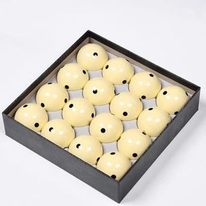 Calidad Premium 8A 2-1/4 "57,2mm Tamaño 16PCs Bola <span class=keywords><strong>de</strong></span> billar blanca con 6 puntos negros - Product Image 2