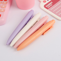 Mini bolígrafos de tinta de gel gordo, bolígrafo escolar portátil compacto con logotipo personalizado