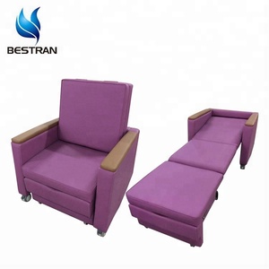BT-CN017 Lussuosa Poltrona Reclinabile Convertibile in <span class=keywords><strong>Letto</strong></span> Pieghevole Moderna in Metallo per Ospedale - Product Image 4