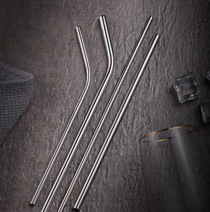 SFST01 Pailles réutilisables pour boissons froides, personnalisées, en acier inoxydable SUS 304, droites et courbées, diamètre 6mm 8mm 12mm - Product Image 2