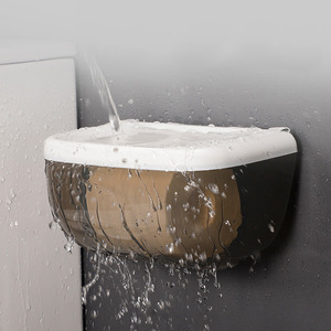 Adhesive toilet paper holder, tissue <b>box</b>, tissue <b>box</b>, roll paper holder, no-drill toilet paper <b>shelf</b> - Product Image 4