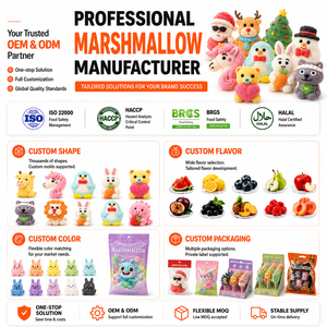 Fabricante Mayorista de Dulces Personalizados: Malvaviscos, Gomitas de Ballena y Cisne, Caramelos de Piruleta Frutales, Caramelos en Caja con Diseño de Dibujos Animados TIK TOK, Certificación BRC - Product Image 4