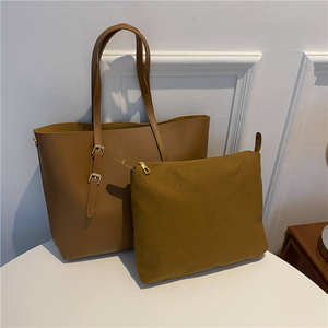 Sac à main grande capacité à la mode avec fermeture éclair à une épaule, sac fourre-tout décontracté pour femmes - Product Image 1