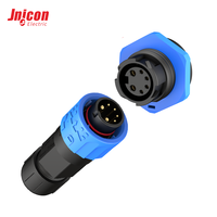 Connecteur hybride étanche M16 2+4 broches mâle-femelle, ensemble de 10A IP67 pour contrôle de capteur