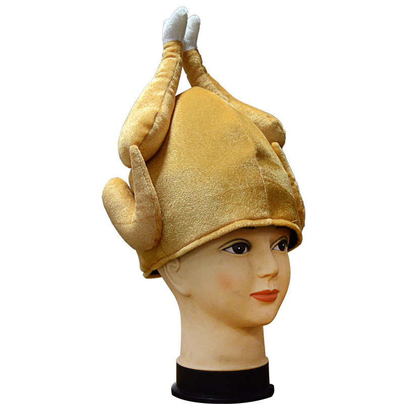 Amscan Autumn Cooked Turkey Hat, Brown - The Party Place - View #3