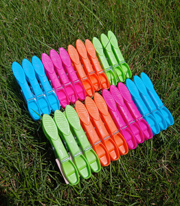 24 pinces à linge en PP durables, écologiques et modernes <span class=keywords><strong>pour</strong></span> étendoir, résistantes au vent, multifonctionnelles - Product Image 5