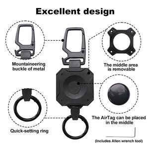 XXH-ในสต็อกส่วนขยายพวงกุญแจพลาสติกแข็งกลางแจ้งป้องกันการสูญหายฝาครอบป้องกัน GPS ติดตามเคสสำหรับ airtag - Product Image 2