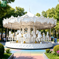 Manège de luxe certifié CE à 16 places pour extérieur, carrousel personnalisé pour parcs d'attractions et de fêtes foraines, adapté aux enfants et aux adultes