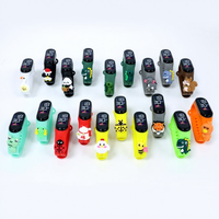 Jam Tangan LED Oval Kartun Hewan Baru Grosir Produsen 2026, Layar Sentuh Bercahaya, untuk Anak Laki-laki dan Perempuan