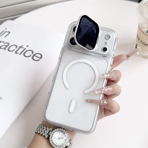 เคสแข็งแม่เหล็กใสพิเศษพร้อมฝาครอบป้องกันเลนส์สำหรับโทรศัพท์ 17 Pro Max เคสกันกระแทก - Product Image 6