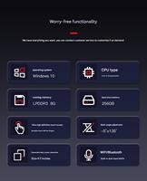 ZWBA OEM 15/15,6 pouces 1920x1080 128 Go/256 Go 10 points capacitifs multitouch Intel I7 Windows 10/11 4/8/16 Go de RAM Wi-Fi 5 Noir POS