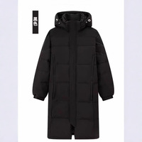 Nouvelle veste pour femme Zhongxi, vêtements d'hiver pour couple, longue veste d'extérieur, épaisse, ample, uniforme scolaire, motif 3D
