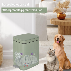High Quality Standing Pressing Type Waste Paper High Quality PP Plastic Trash Can With Foot Pedal Ash-<b>bin</b> Garbage Can - Product Image 6