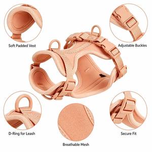 Professional Grade Neoprene Dog <b>Harness</b> Set Custom <b>Pet</b> Collar Shock Absorbing Leash Ergonomic Design No Pull Walking Helper - Product Image 6