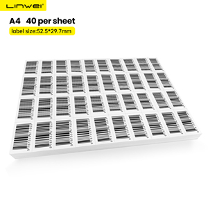 Etiquetas <span class=keywords><strong>láser</strong></span> 52,5X29,7mm 40 Por hoja de etiquetas A4 Paquete Blanco 100 hojas - Product Image 4