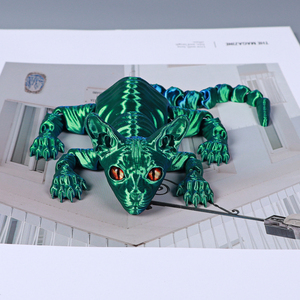 Vashine Figurine d'action Chat imprimé en 3D, Décoration d'intérieur, Jouet pour enfants, Cadeau pour enfants, Matériaux écologiques, Jouet animal imprimé en 3D - Product Image 5