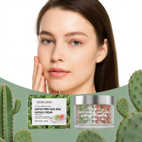 Produits de soin naturels en marque blanche : Crème hydratante pour le visage en capsules de cactus, hydratation intense, raffermissante