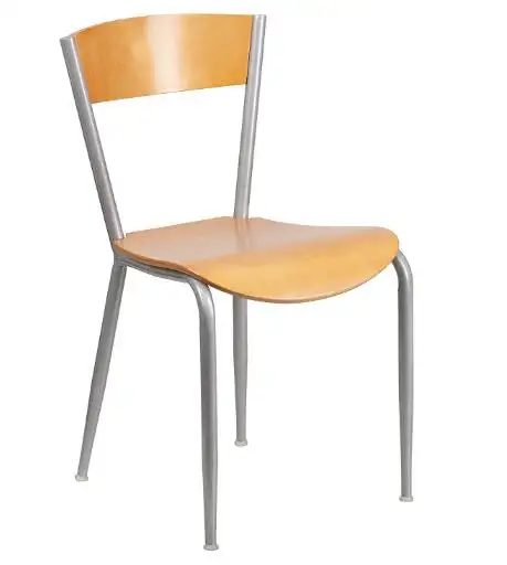 Metal Chairs Restaurant High Quality Industrial Chair Wood And Metal Chairs Fast Food Restaurant