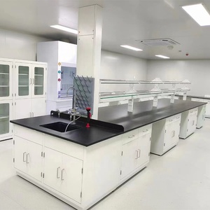 Meuble <span class=keywords><strong>de</strong></span> laboratoire Banc d'îlot <span class=keywords><strong>de</strong></span> haute qualité et durable table centrale en acier résistant à la corrosion et à l'eau - Product Image 1