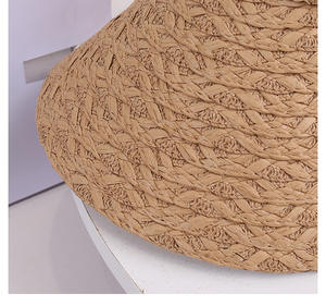 Cappello da Sole Senza Cappuccio <span class=keywords><strong>in</strong></span> Paglia per Donne con Fascia Elastica Regolabile per Protezione e Stile all'Aperto, Perfetto per l'Estate e la Spiaggia - Product Image 6