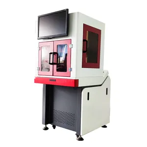 Desktop enclosed 100W fiber laser marking machine/mopa fiber source